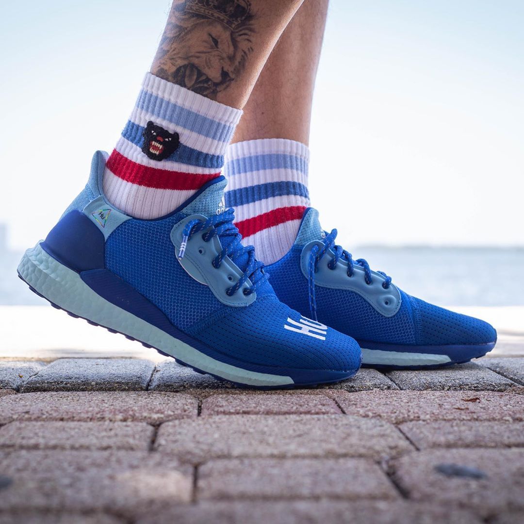 On Foot Looks at the Blue adidas Solar Hu House of Heat