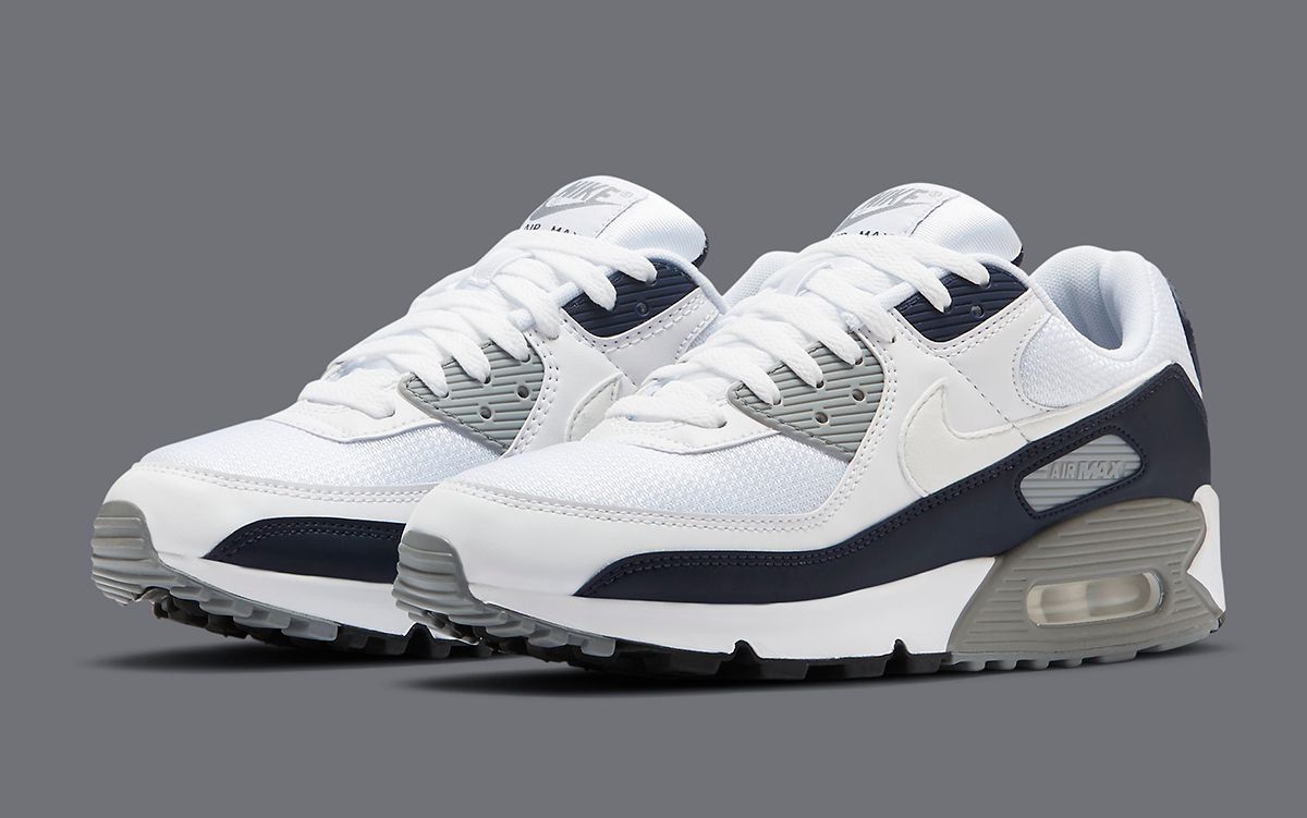 air max 90 white white particle grey obsidian