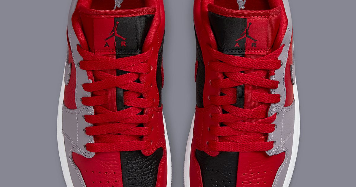 Available Now // Air Jordan 1 Low “Split” (Gym Red/Grey) House of Heat°