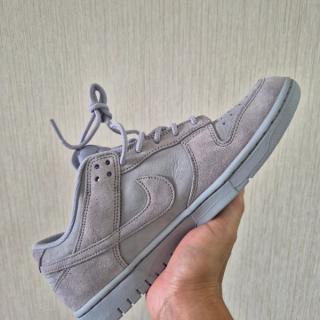 Nike's Dunk Low in a "Wolf Grey" suede makeover.