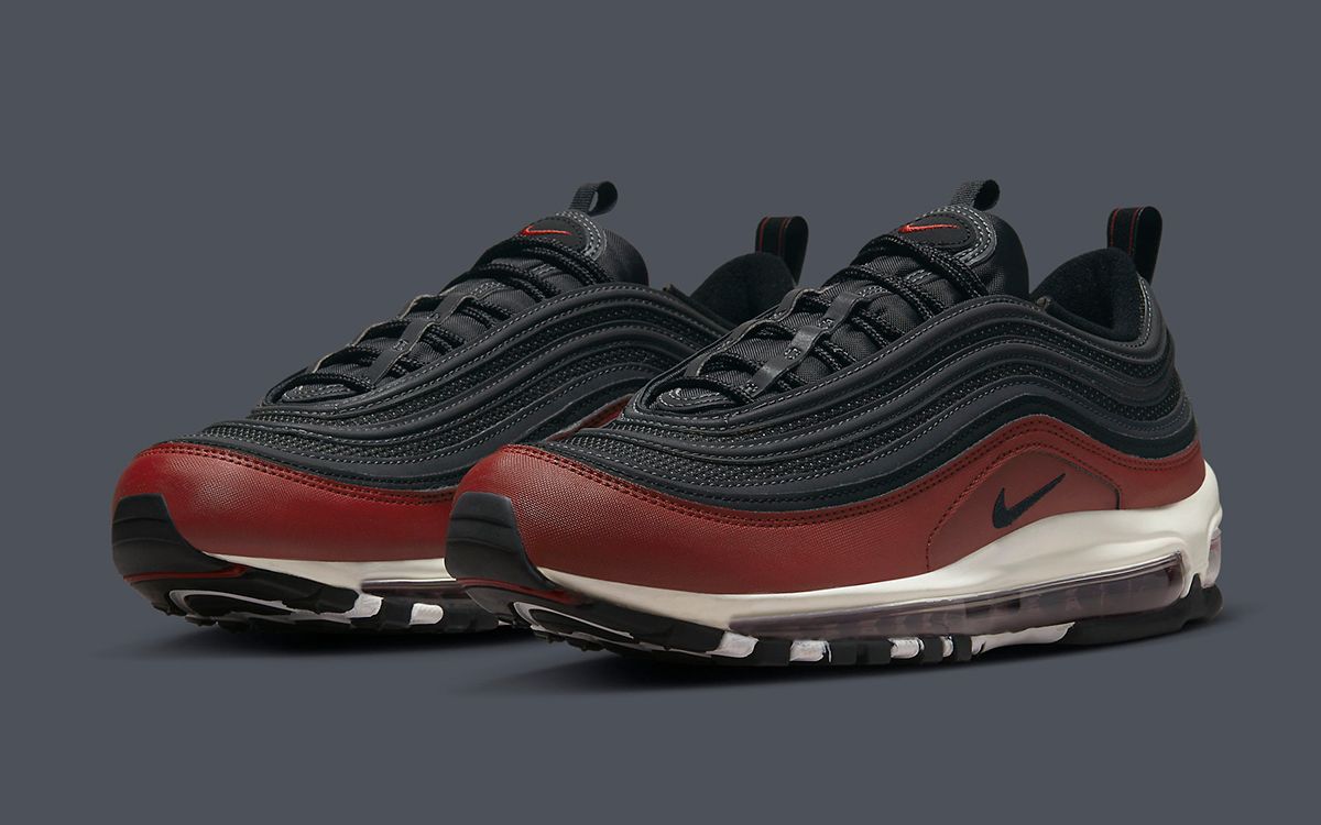 Burgundy hot sale nike 97s