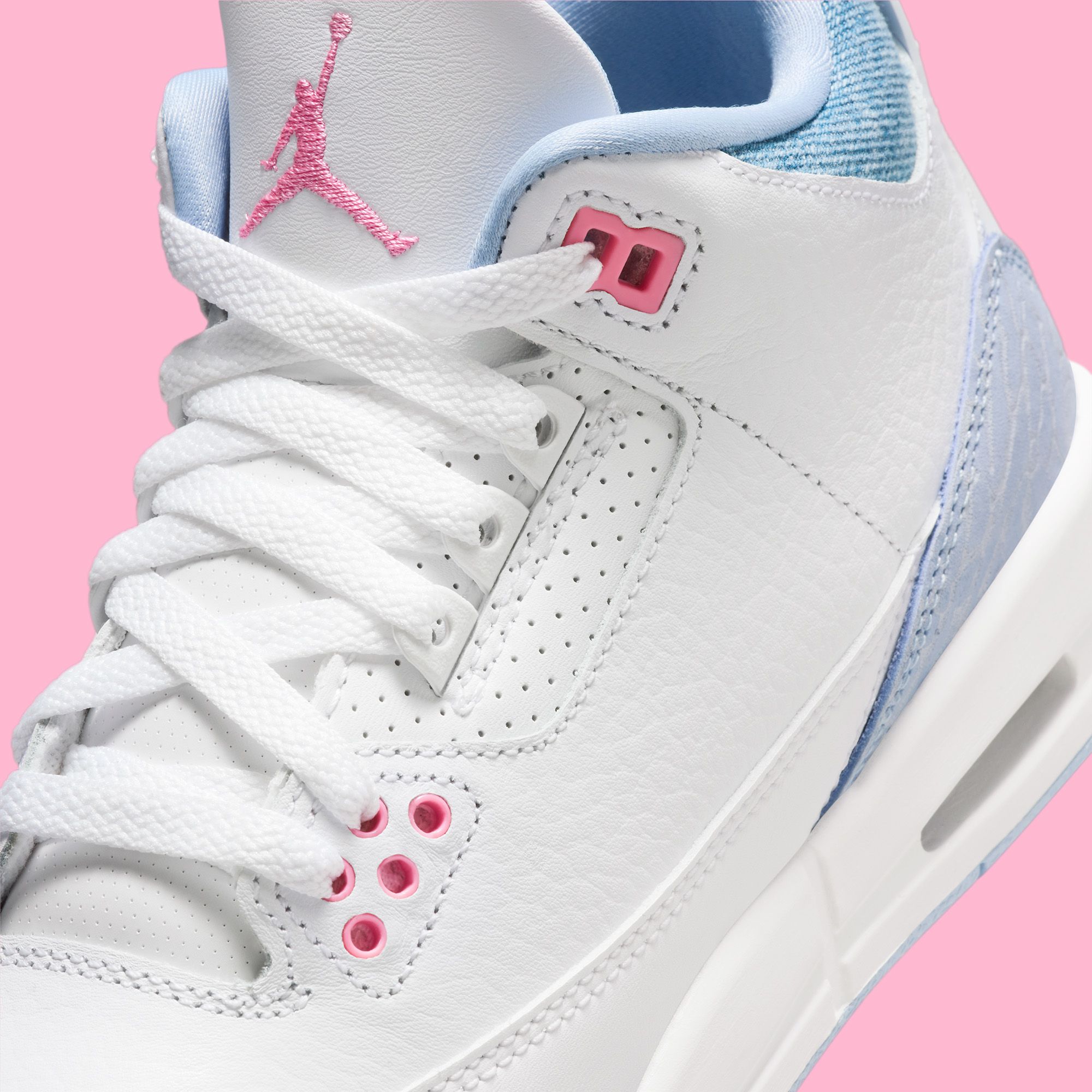 new pink and blue jordans