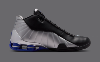 Nike Shox BB4 "Black/Metallic Silver/Lapis" (SKU: IR1984-010). Photo via Nike.