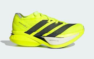Adidas Adizero Prime X 3.0 Strung in a "Lucid Lemon" color scheme.