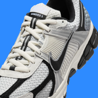 The Nike Vomero 5 Appeares With A Metallic Silver Swoosh