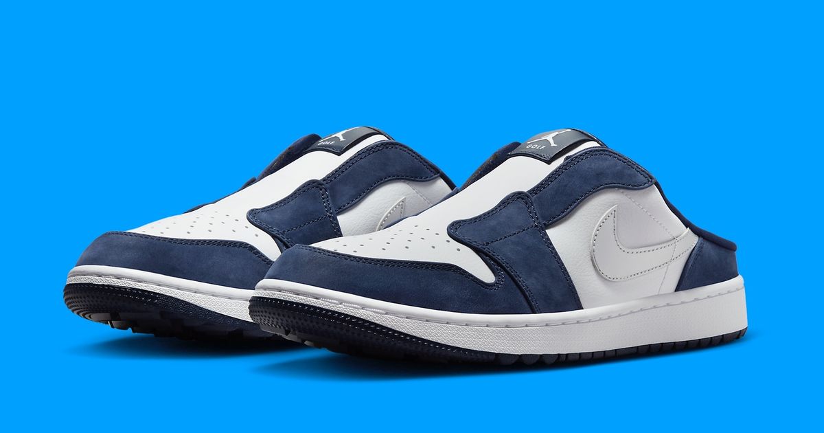 Jordan 1 Mule Golf White Midnight Navy