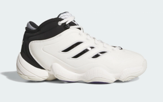 adidas Crazy 3 (KB8 III) "Cloud White/Core Black/Purple" retro.