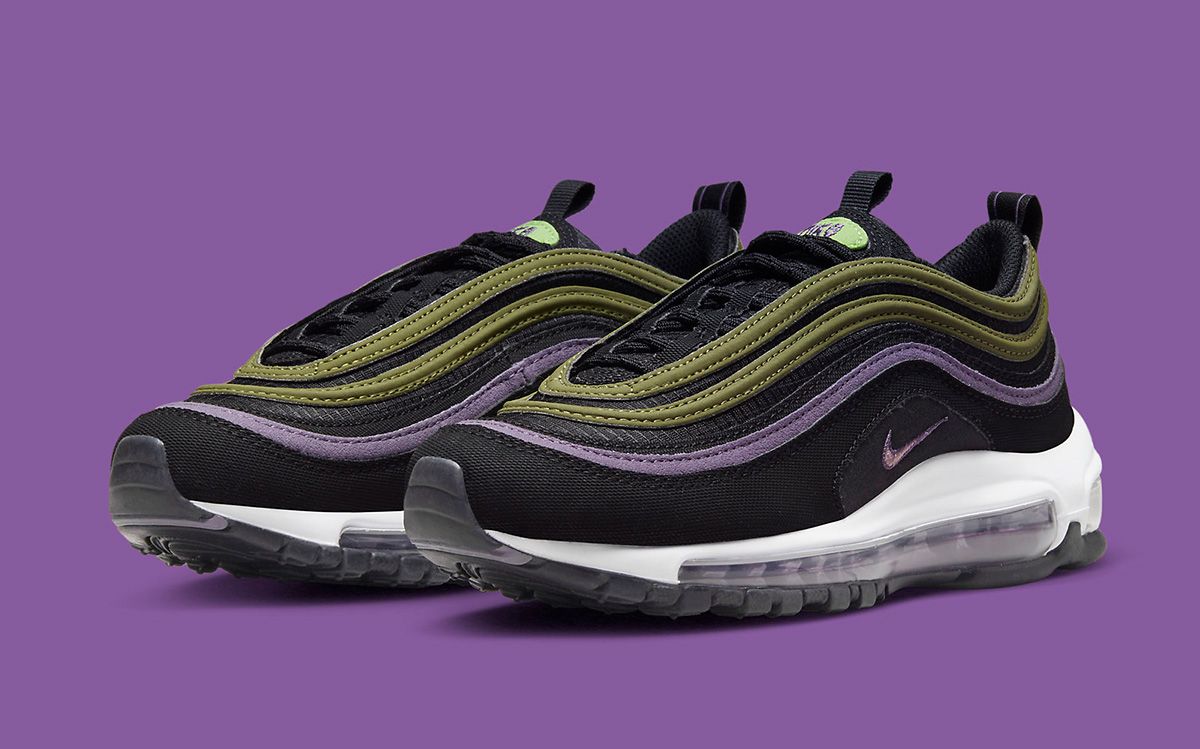 Purple white and green air max 97 online