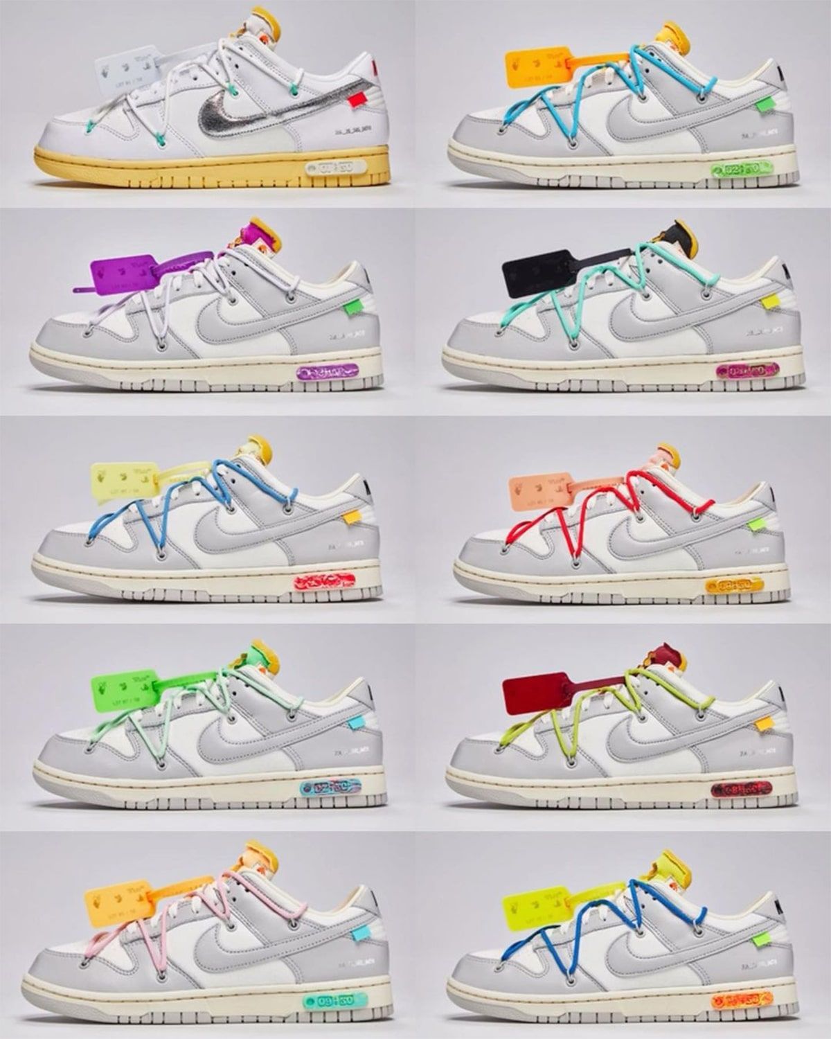 Where to Buy the OFF-WHITE x Nike Dunk Low “The 50” Collection | House of  Heat°