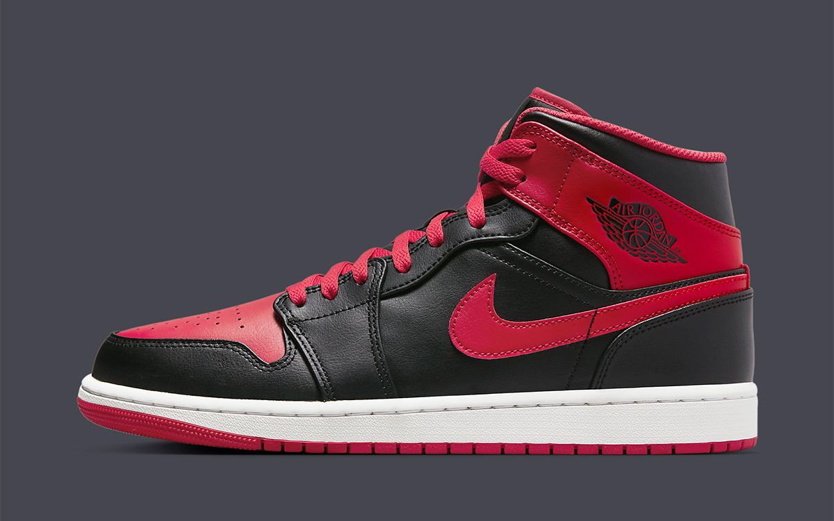 Available Now // Alternate Air Jordan 1 Mid “Bred Toe” | House of 