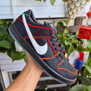 In-hand look at the Bronx Girls Skate x Nike SB Dunk Low sneaker collaboration.