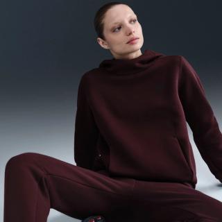 Women's Nike Tech Fleece Hoodie (Burgundy)