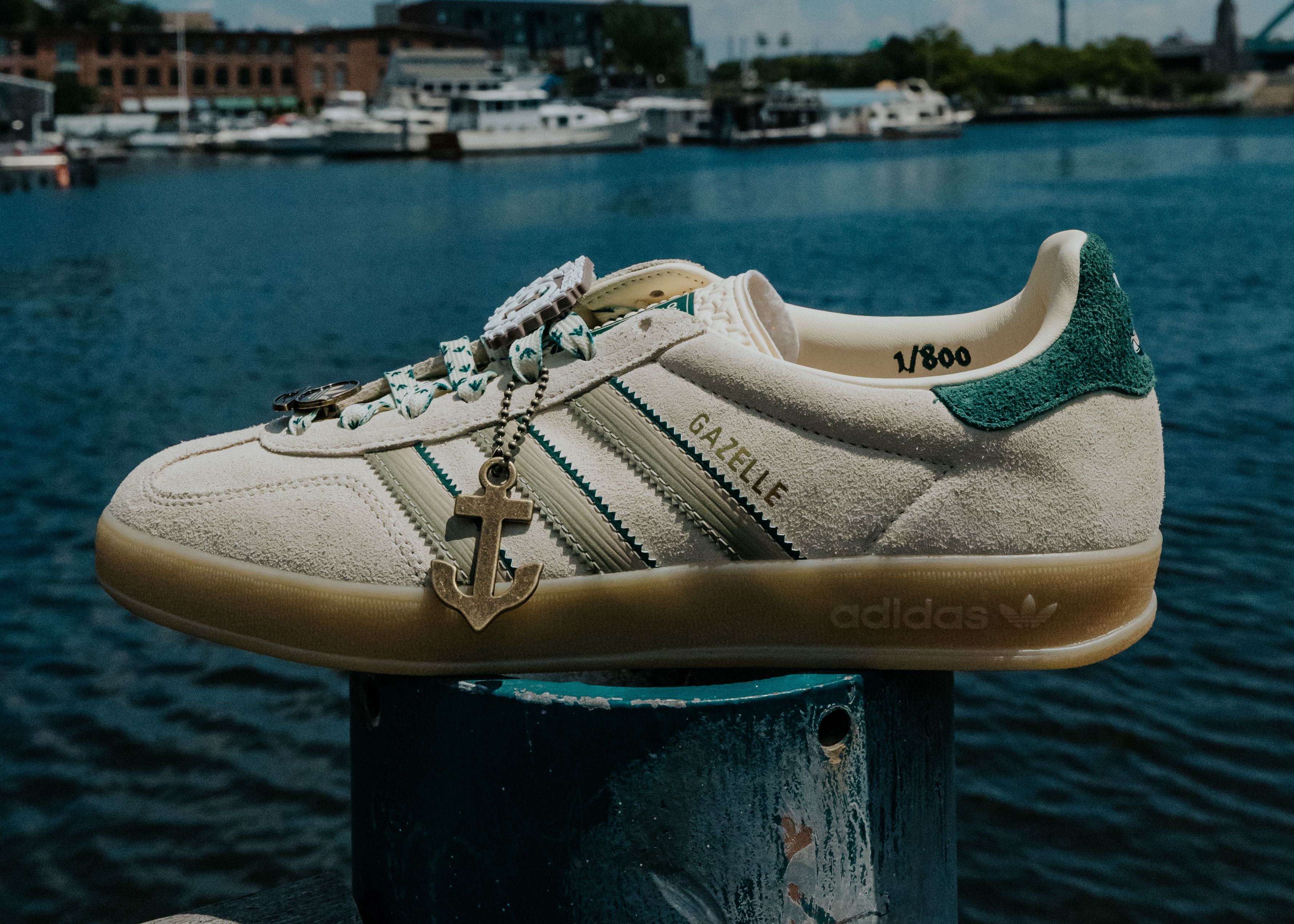 adidas gazelle silver green womens Limited edition Oasis - Be Here Now main image 1