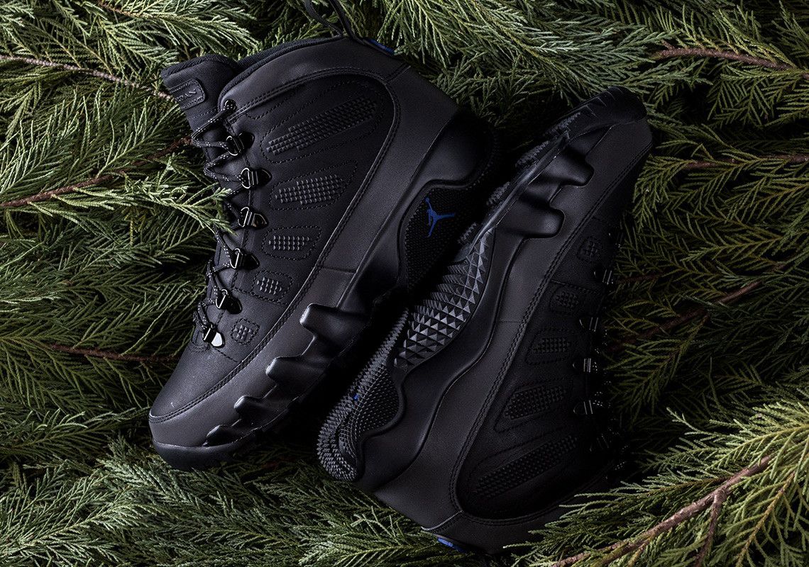 Jordan 9 cheap black footlocker