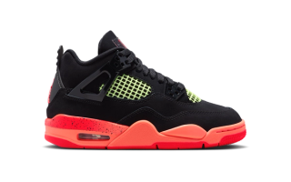 GS Air Jordan 4 "Black & Infrared 23" Official Images. 