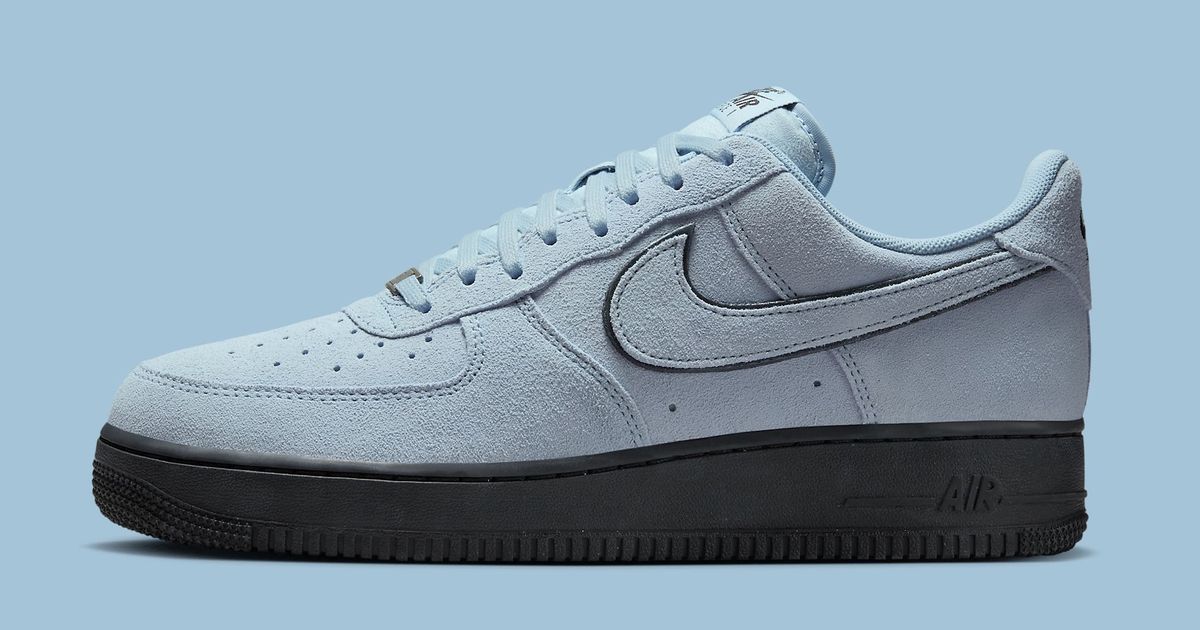 Custom Nike Air Force Ones - Blue And Grey Suede Nike Air Force 1 Low By You Custom Women main image 3