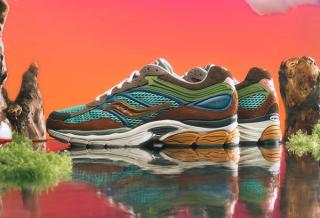 Sneaker Politics' Saucony ProGrid Omni 9 "Sportsman’s Paradise" collaboration.