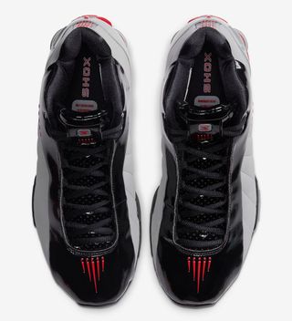 nike shox bb4 black silver red at7843 003 release date info 4