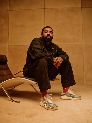 Kyrie Irving for Sneaker Politics x ANTA Kai 3 "Patchwork" collaboration. Photo via ANTA.