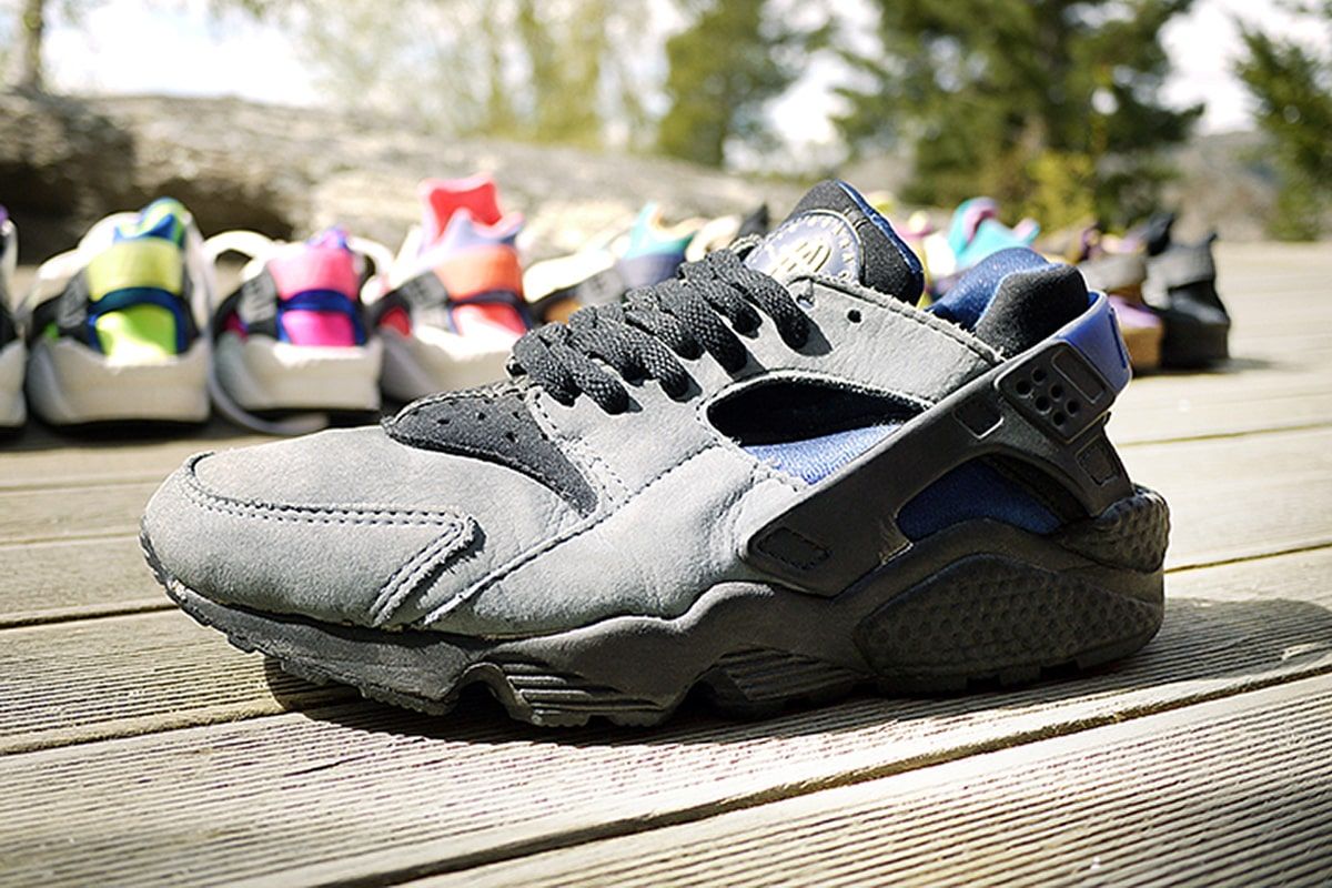 Nike huarache slate blue sale