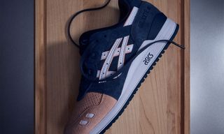 Ronnie Fieg wearing a new version of the ASICS GEL-LYTE III "Salmon Toe," previewed via his Instagram Broadcast Channel, likely in honor of Kith's 15th anniversary.