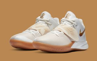 The $80 Nike Kyrie Flytrap 3 Arrives in an Elegant White, Gold and Gum Option