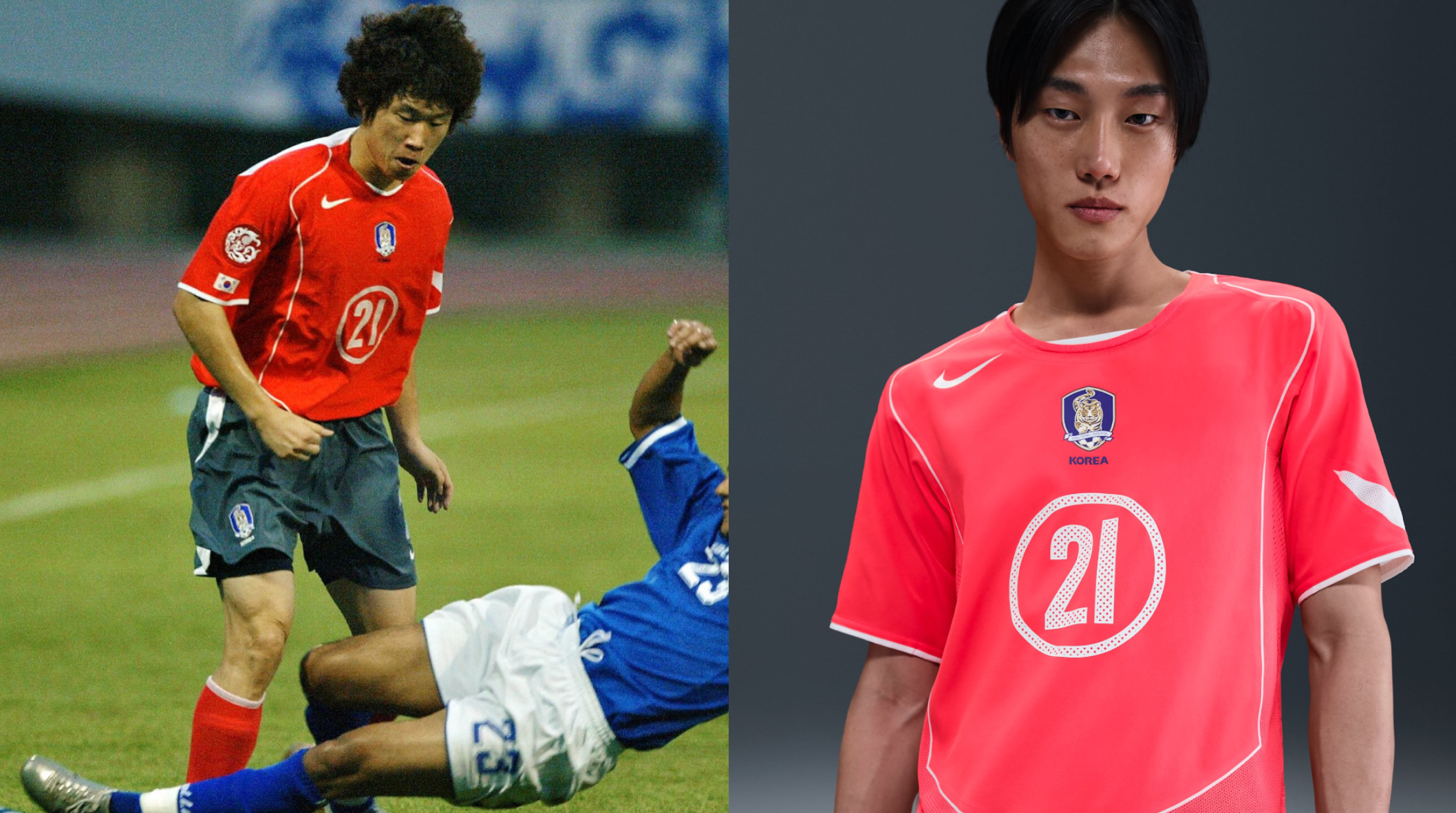 Nike Reissues 2004 South Korea Total 90 Jersey Featuring Park Ji