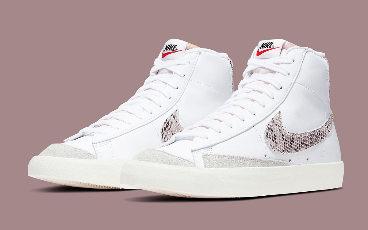 Blazer mid 77 vintage white clearance snakeskin