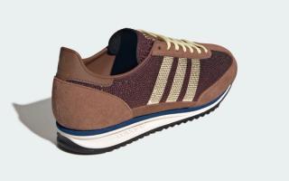 Women's adidas SL 72 Rhinestone "Preloved Brown" (SKU: KJ2425). Photo via adidas.