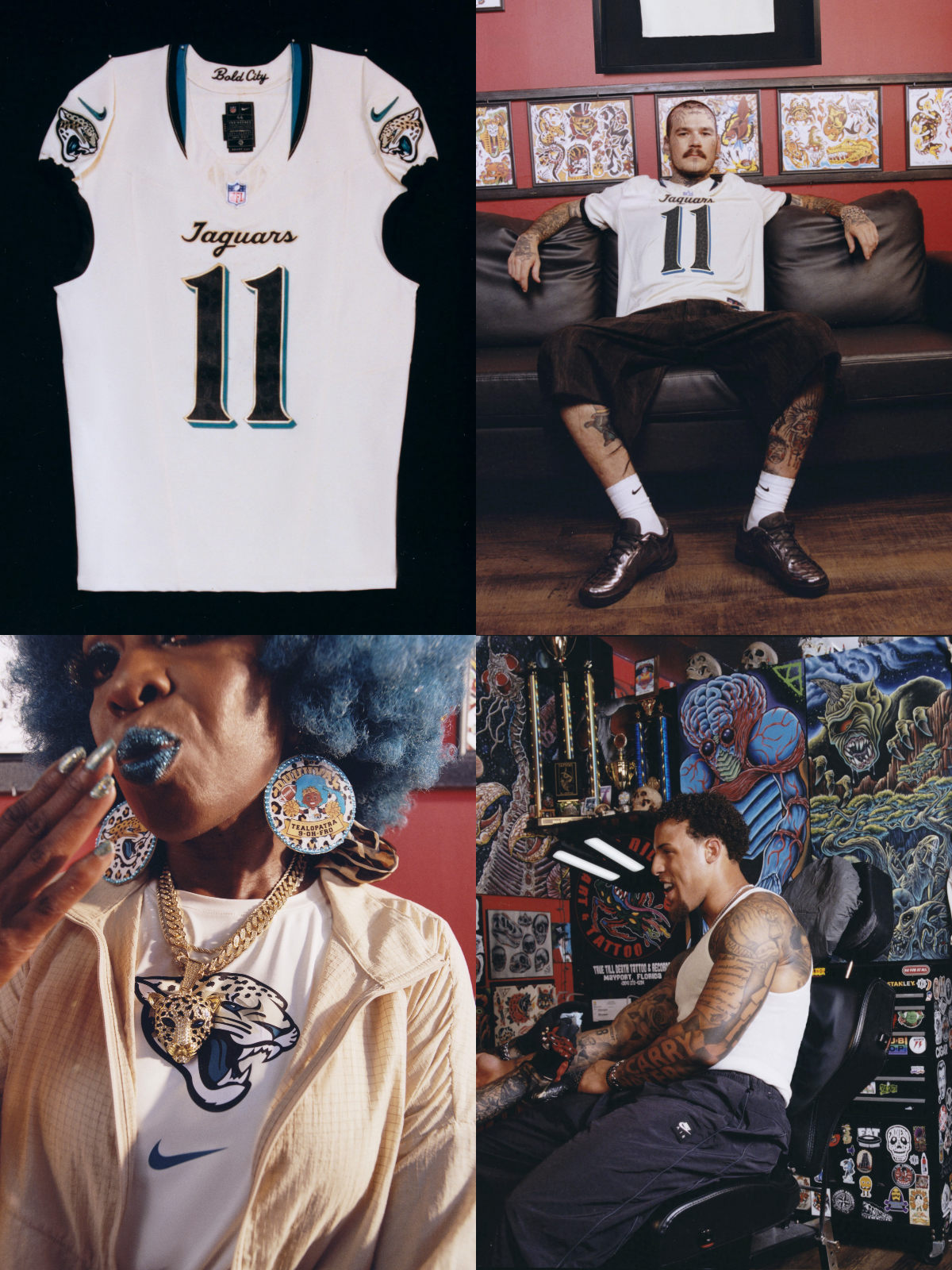 Jacksonville Jaguars Nike x NFL Rivalries Uniforms