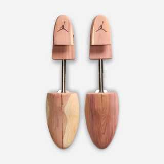 Air Jordan 8 "Bin23" Wooden Shoe Trees. Photo via Nike.