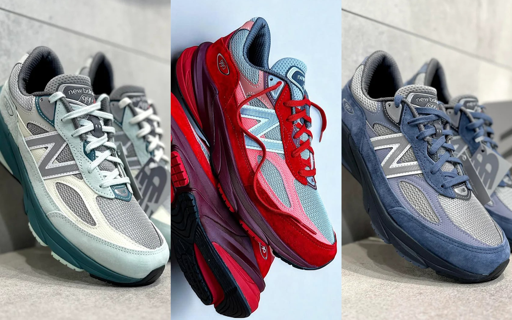 New Balance★990v6 Made in USA Community Red 送関込 The New Balance 990v6 Made in USA Community Red Releases in 2025