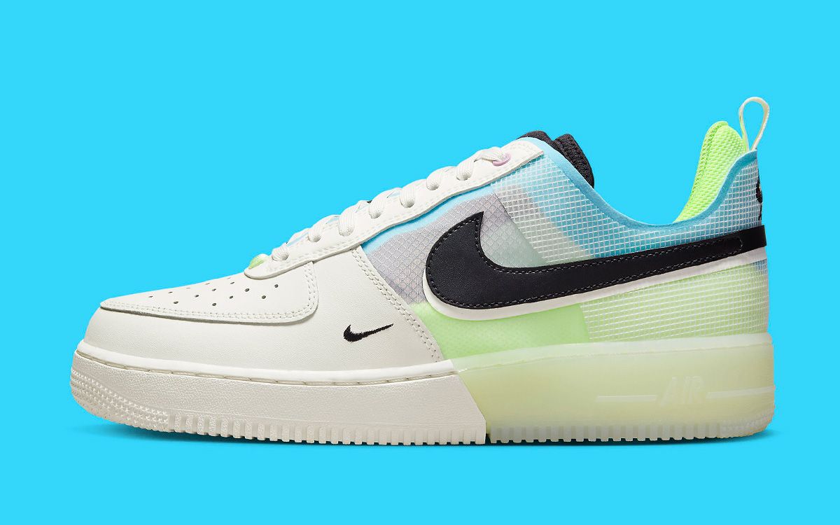 Nike Air Force 1 React Surfaces in New Sail and Neon Scheme