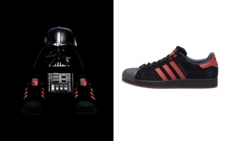 Star Wars™ x CLOT x adidas Dark Side Star. Photos via SneakersBR.
