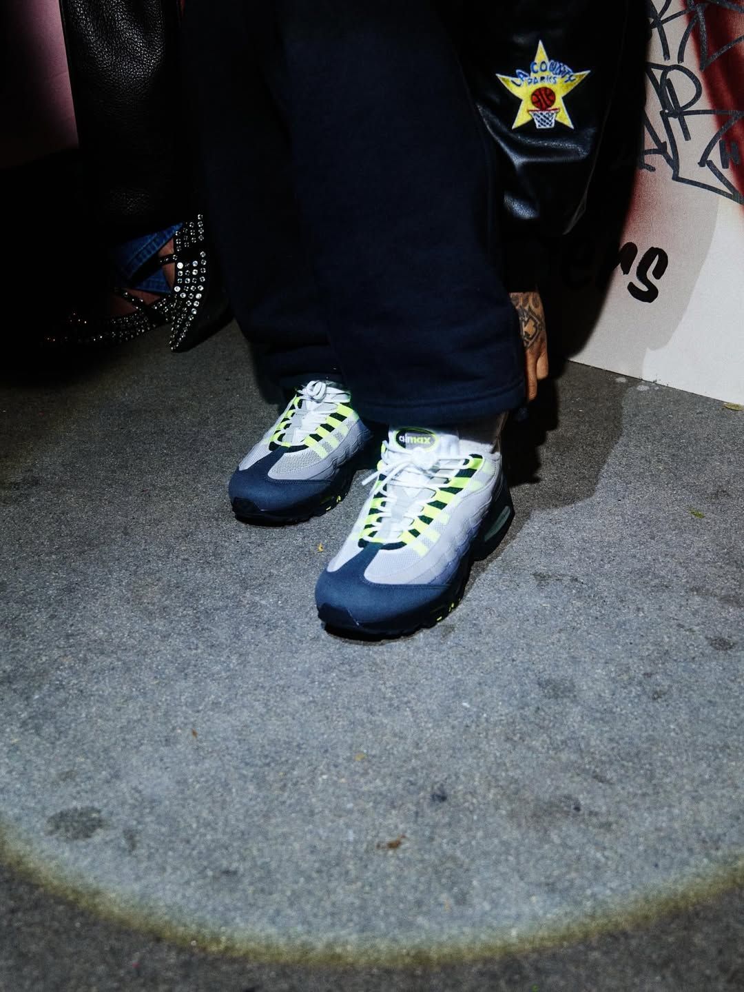PlaqueBoyMax wearing "Neon" Air Max 95. Photo via Nike.