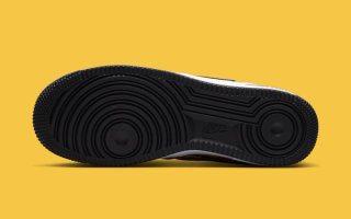 Nike Air Force 1 Low "Black/Yellow Ochre" (Plaid, Clueless, SKU: IR5596-900). Photo via Nike.