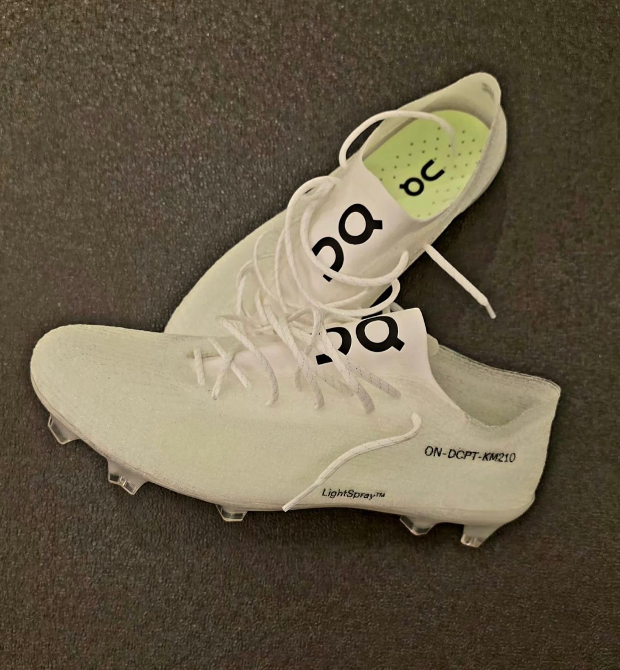 On LightSpray™ Football Boots. Photo via Thierry Henry.