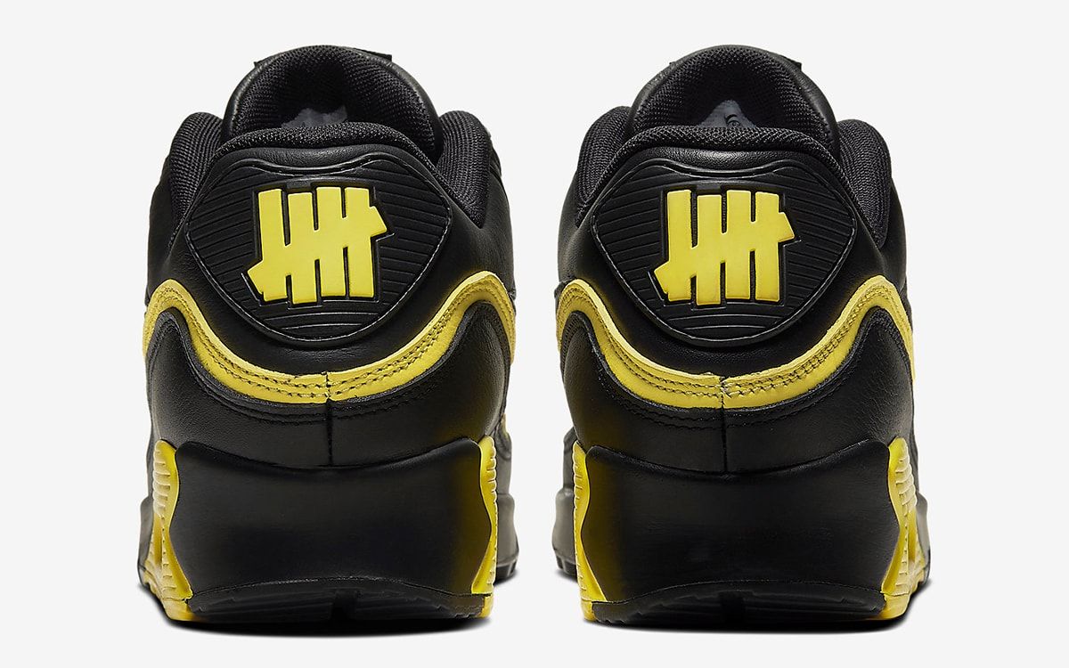 undefeated air max 90 black and yellow