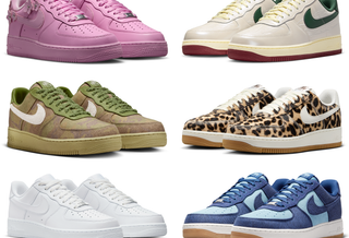Ten (10) different Nike Air Force 1 sneaker styles available now (July 2026).