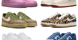 Ten (10) different Nike Air Force 1 sneaker styles available now (July 2026).