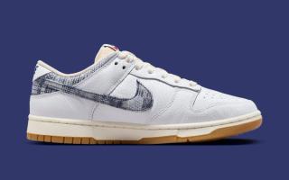 Nike Dunk Low Washed Denim White FN6881-100