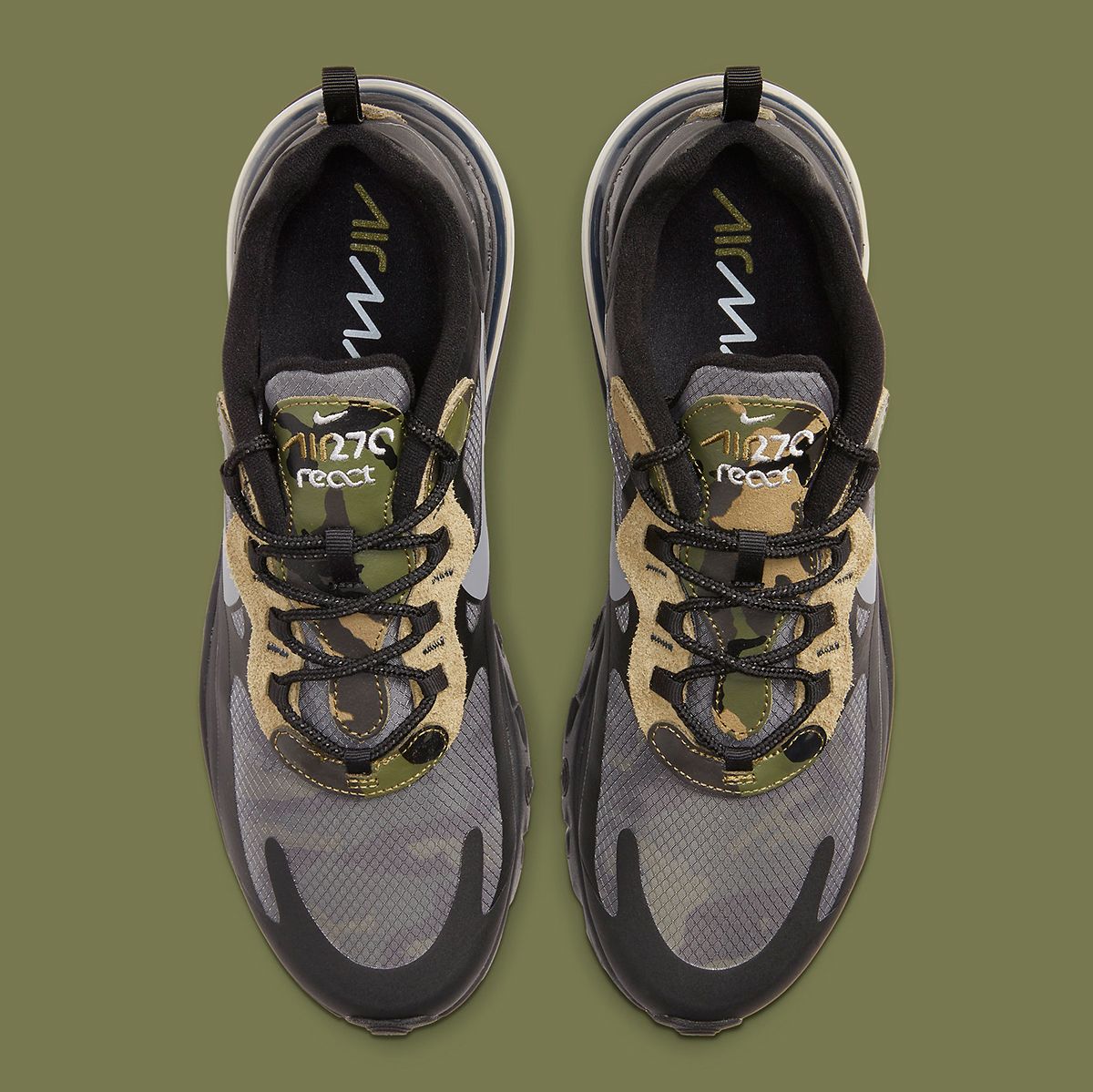 Air max 270 2024 react camo black