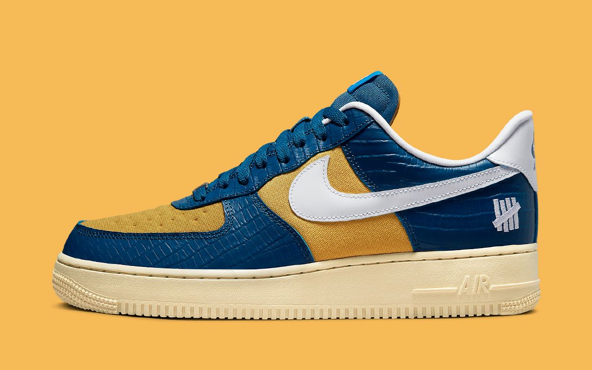 Blue white and cheap yellow air force 1