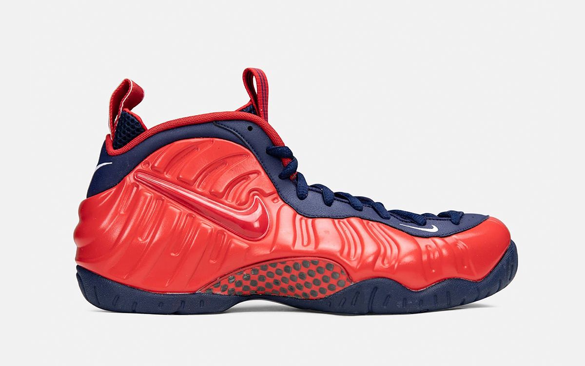 Red white and hot sale blue foamposites 2019