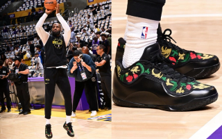 Nike LeBron 23 "Closing Ceremony" basketball sneaker inspired by a similar LeBron 15 from 2018 made in collaboration with Kith.