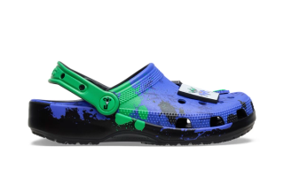 Crocs Classic Clog inspired by and dedicated to DC Comic's The Joker.