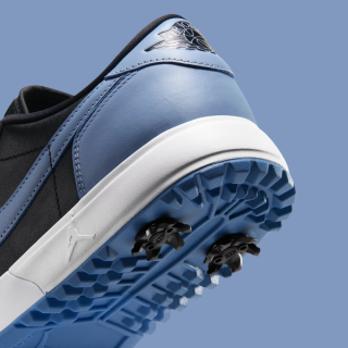 Air Jordan 1 Low OG Golf "Black/Chambray" (SKU: IQ3417-003). Photo via Nike.