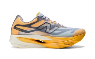 Men's New Balance SuperComp Elite v6 "Satsuma Orange/Digital Mist" (SKU: MRCEL8DM). Photo via New Balance.