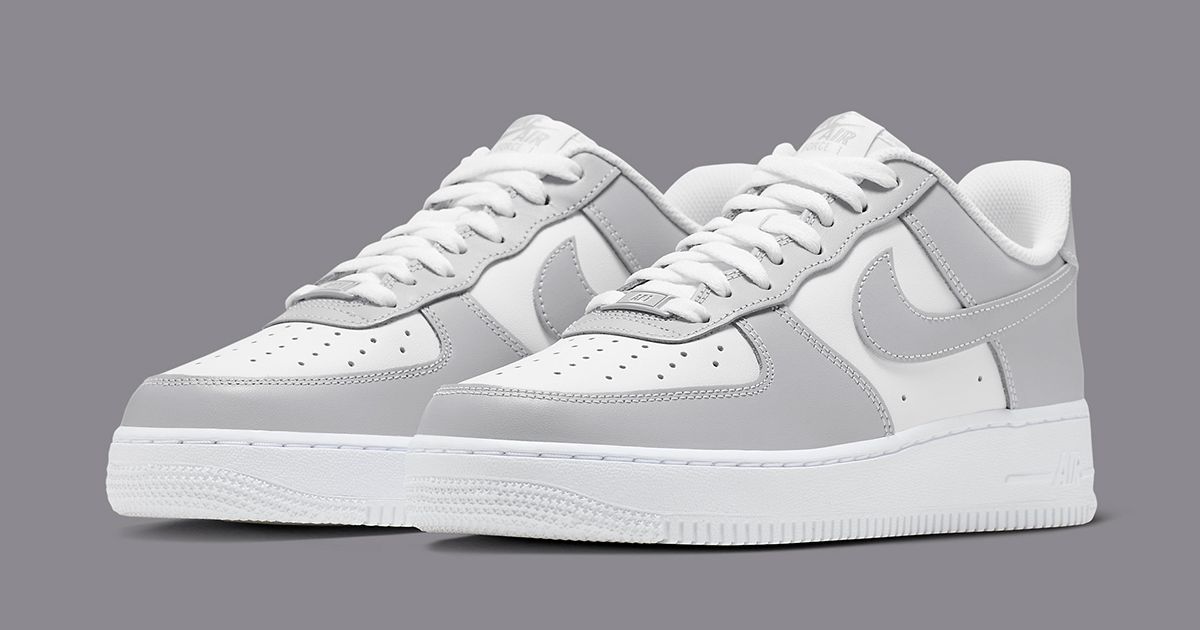 The Nike Air Force 1 Low Appears in Simple Grey and White Garb | House ...