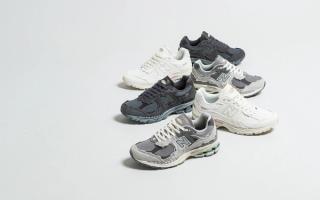 Three pairs of the original New Balance 2002R "Refined Future" collection.